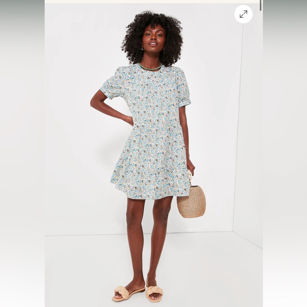 Blue floral Quinn dress